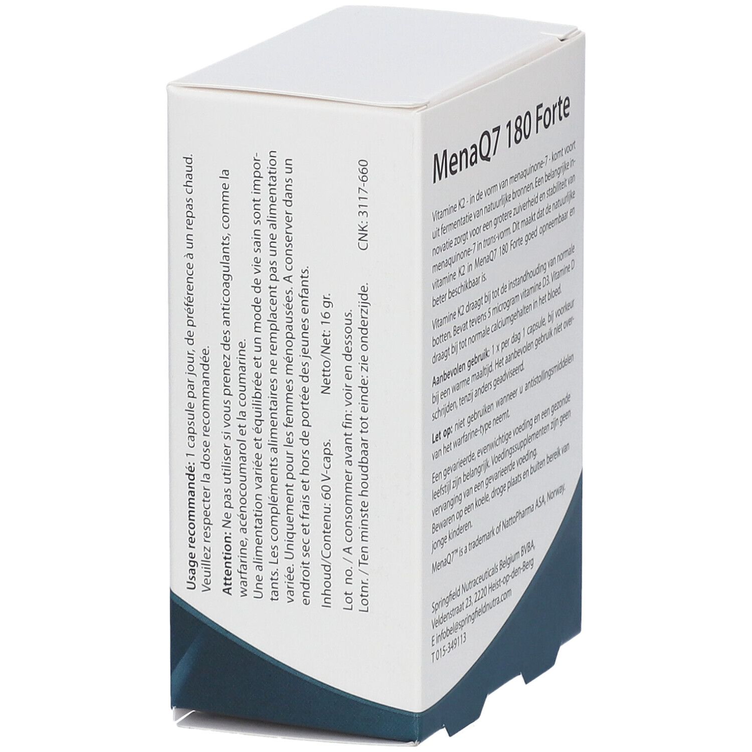 Springfield MenaQ7 Forte 60 pc(s) Comprimé(S)