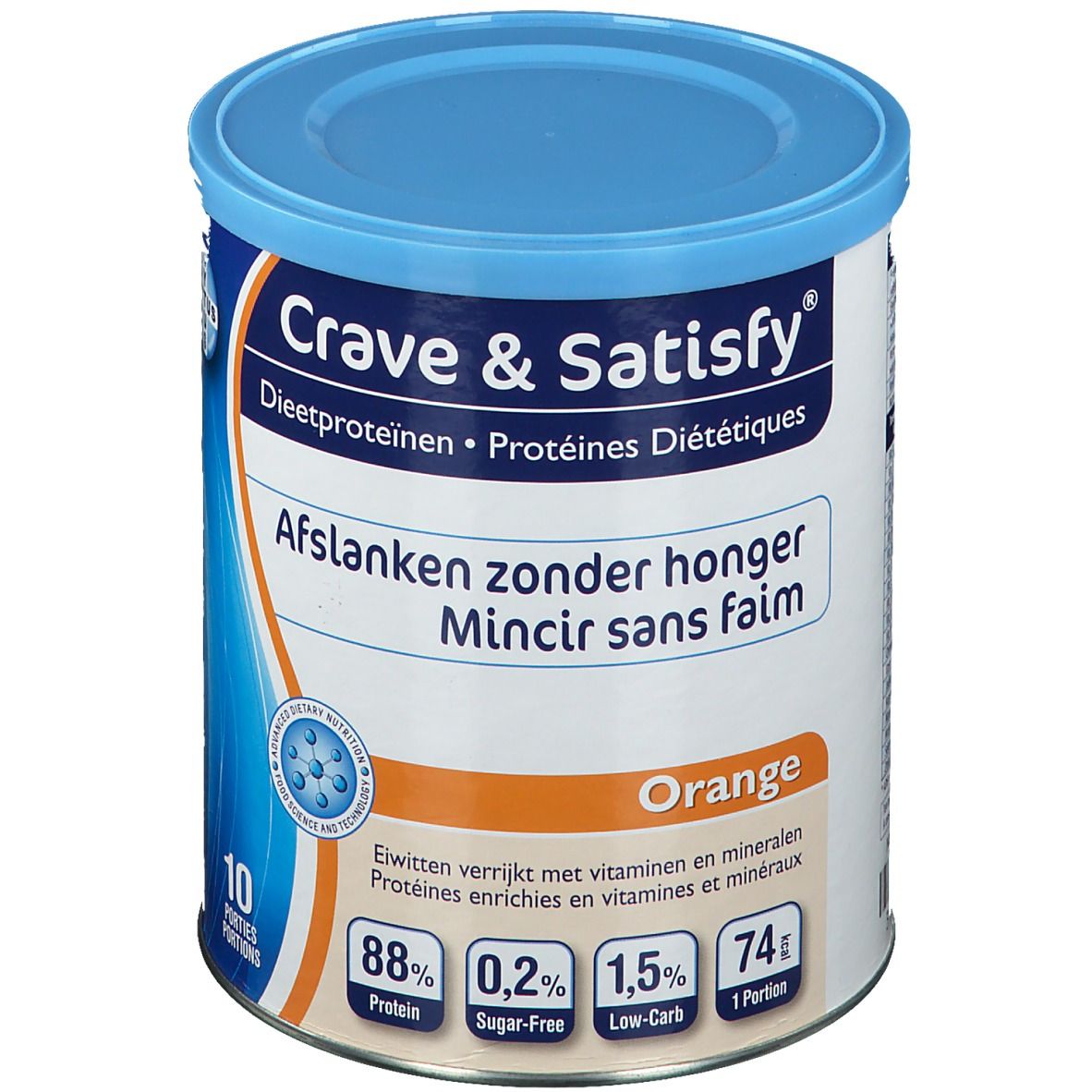 Crave & Satisfy Protéines Diététique Orange Poudre 200 g