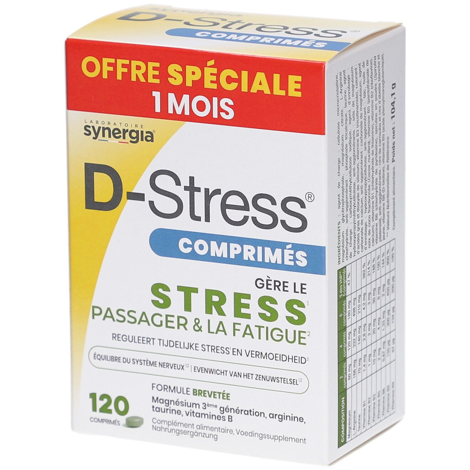 Synergia D-Stress Anti-Fatigue Comprimé(S) 120 Pc(S) Enfants