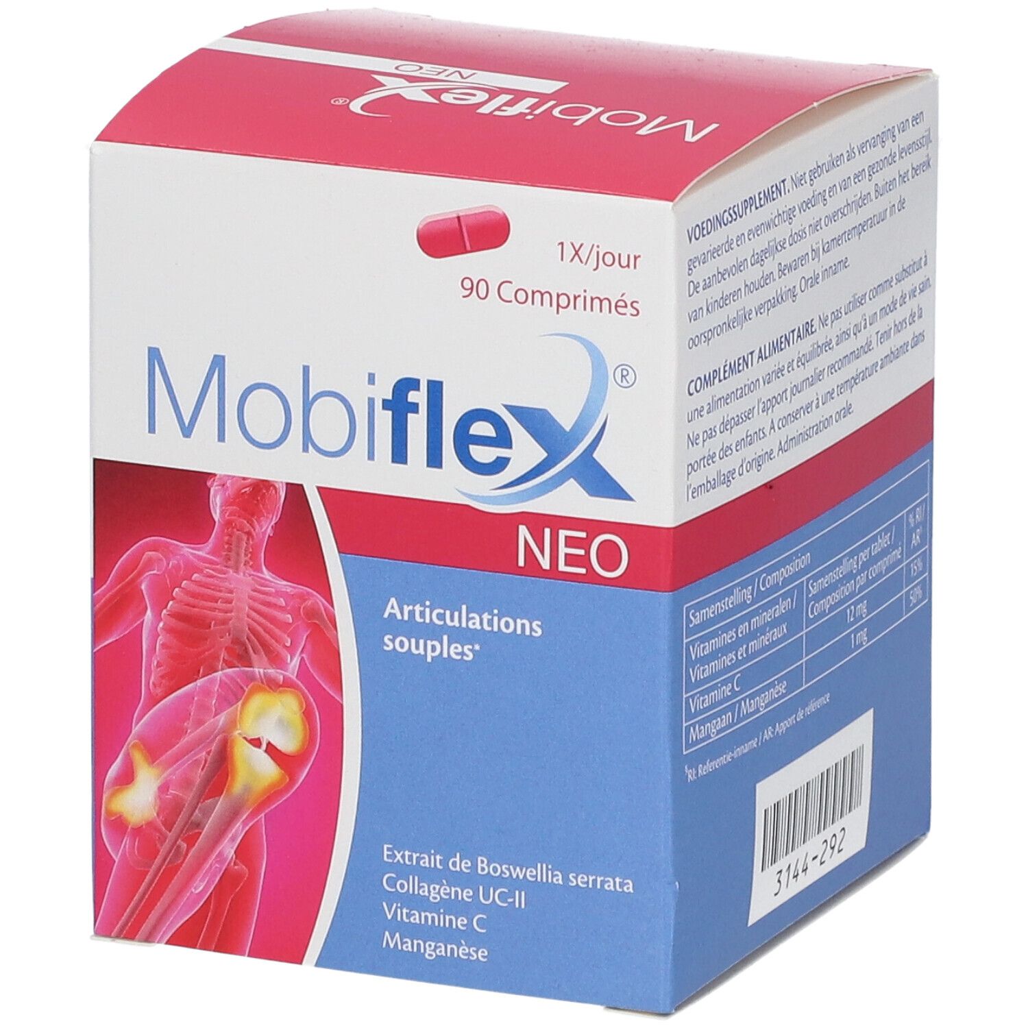 Mobiflex Neo | Maintien d'Articulations Souples & Os Solides 90 pc(s) Comprimé(S)