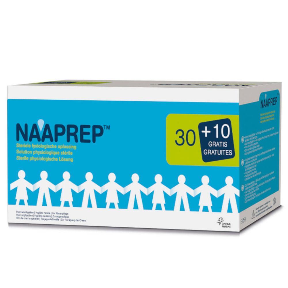 Naaprep Sérum Physiologique 30+10 Ampoules GRATUITES 40x5 ml Ampoule(S)