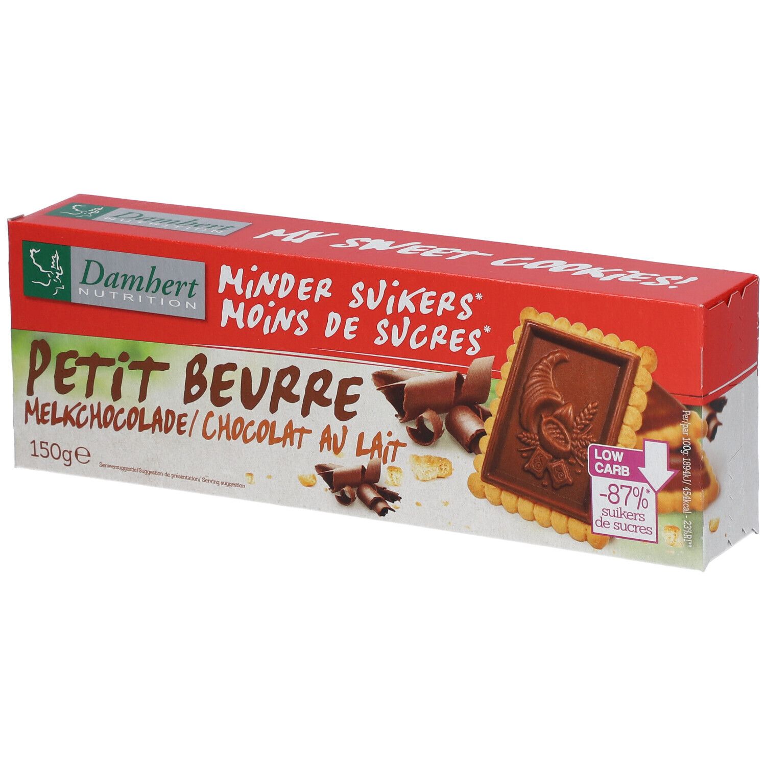 Damhert Nutrition Biscuits Au Beurre Et Au Chocolat 125G - Image 2