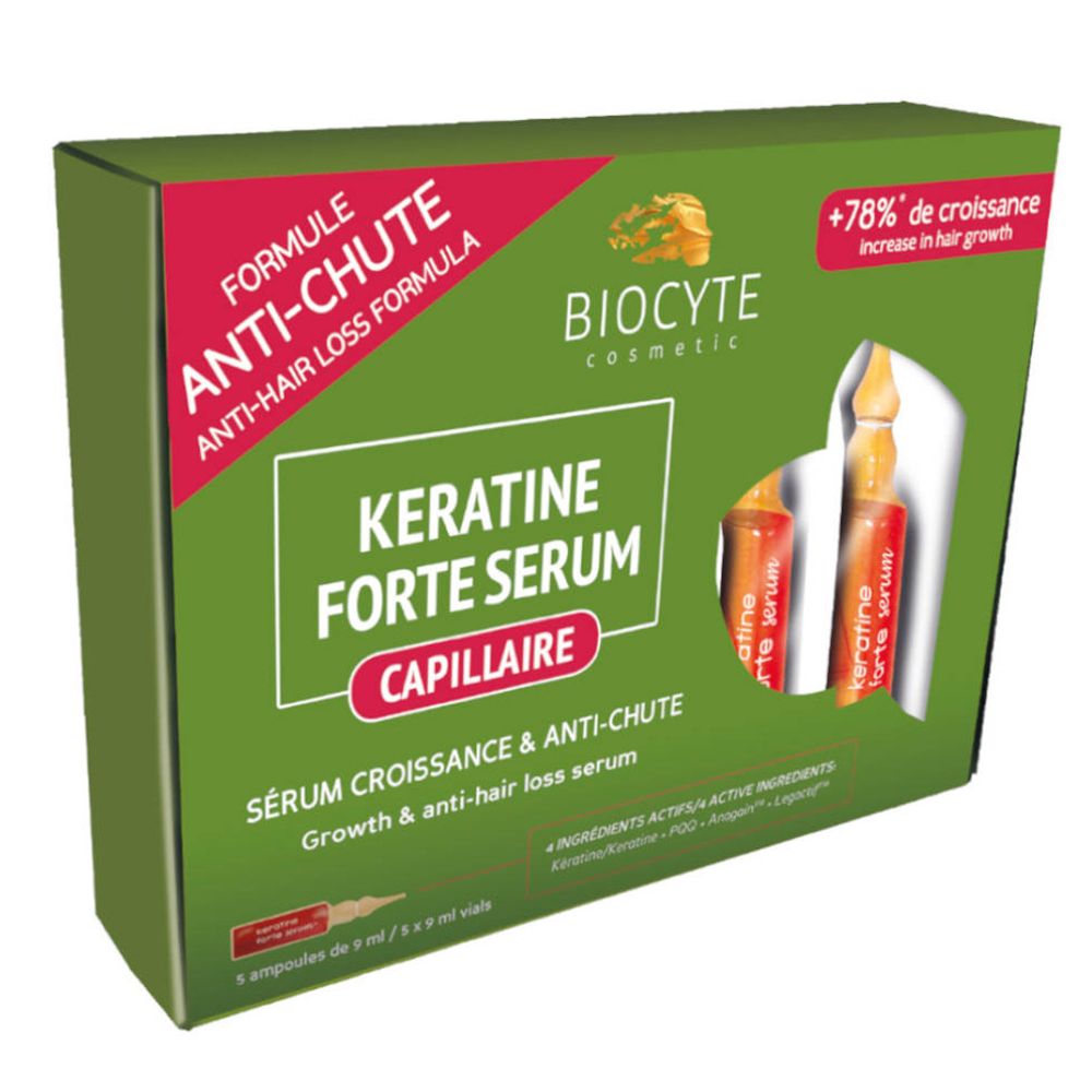 biocyte Keratine Forte Serum Anti-Chute 5x9 ml Ampoule(S)