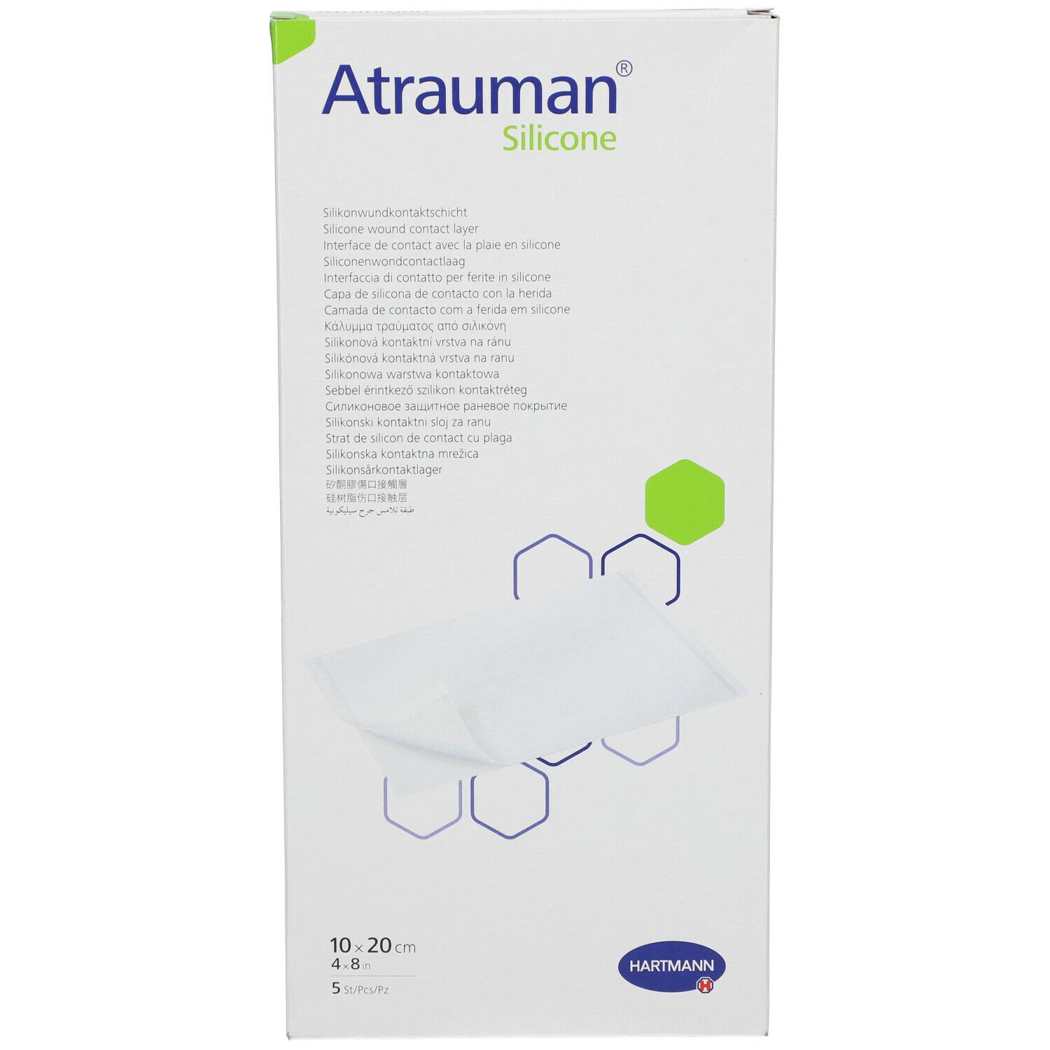 Hartmann Atrauman Silicone 10x20 cm 499563 Compresses 5 pc(s)