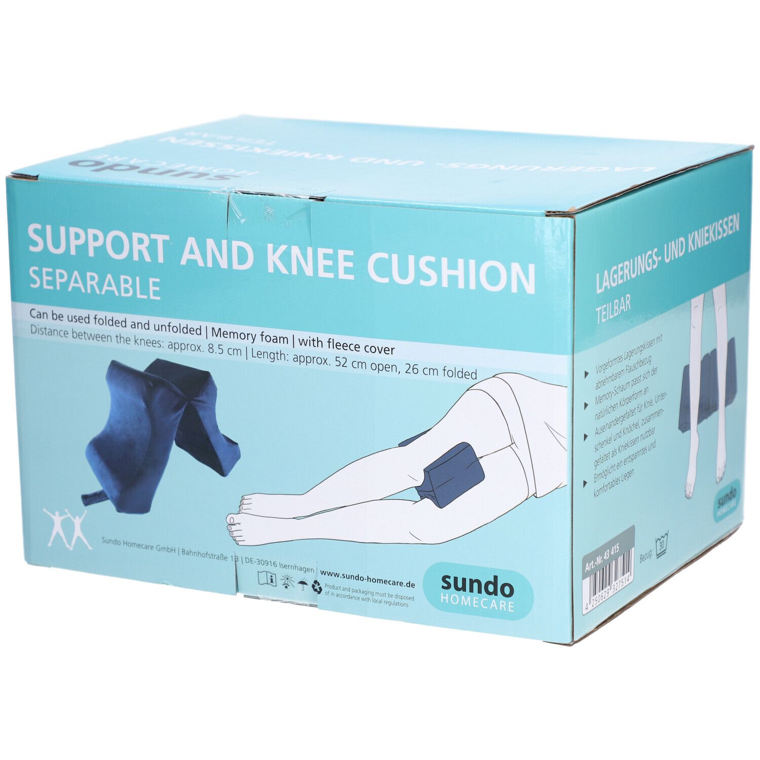 adhome Coussin de detente jambes avec mousse visco-élastique 1 pc(s) Coussin Chauffant