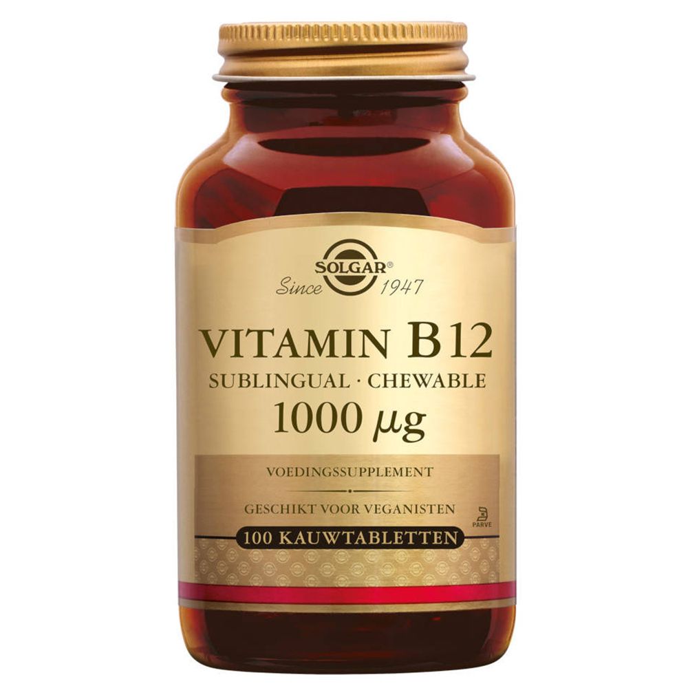 Solgar Vitamine B12 1000 Mcg Comprimé(S) À Croquer 100 Pc(S) - Image 1