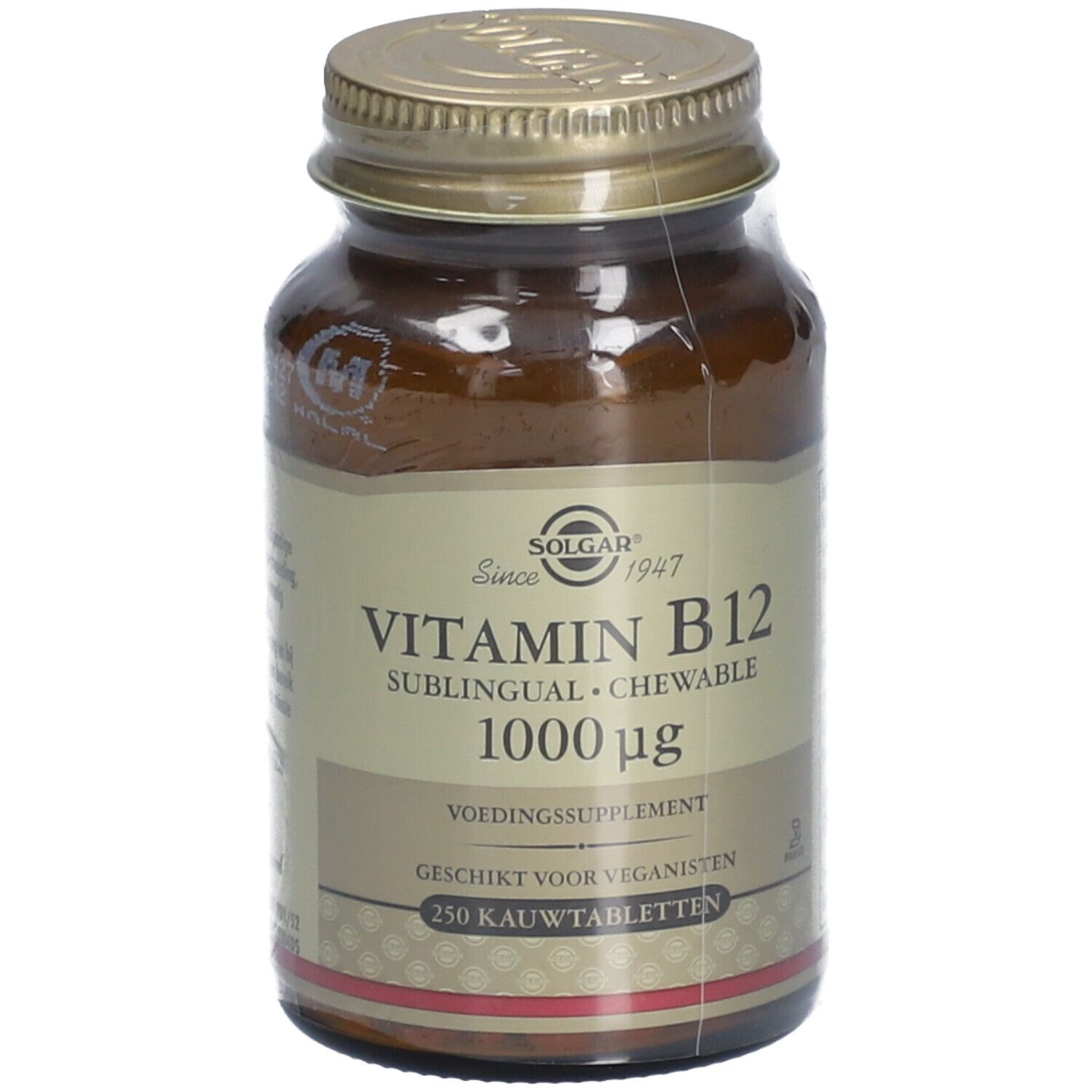Solgar , Vitamine B12 Sublinguale, 1000 Μg, 250 Comprimés - Image 2