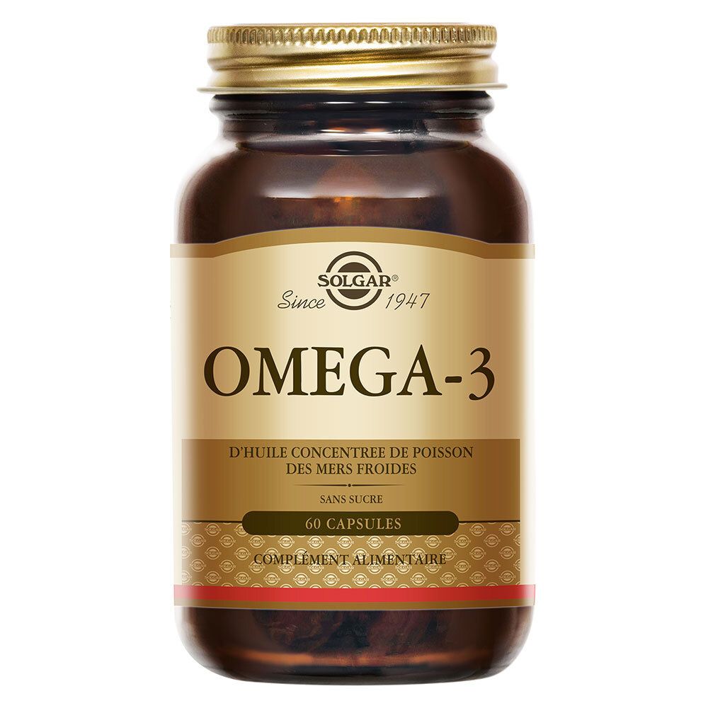 Solgar Oméga-3 - Cardiovasculaire - 60 capsules 60 pc(s) Capsule(S)