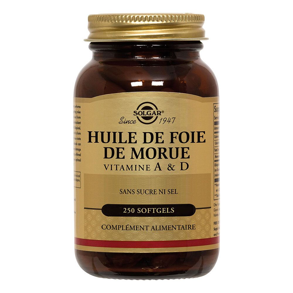 Solgar Cod Liver Oil Huile De Foie Morue Capsule(S) 250 Pc(S)