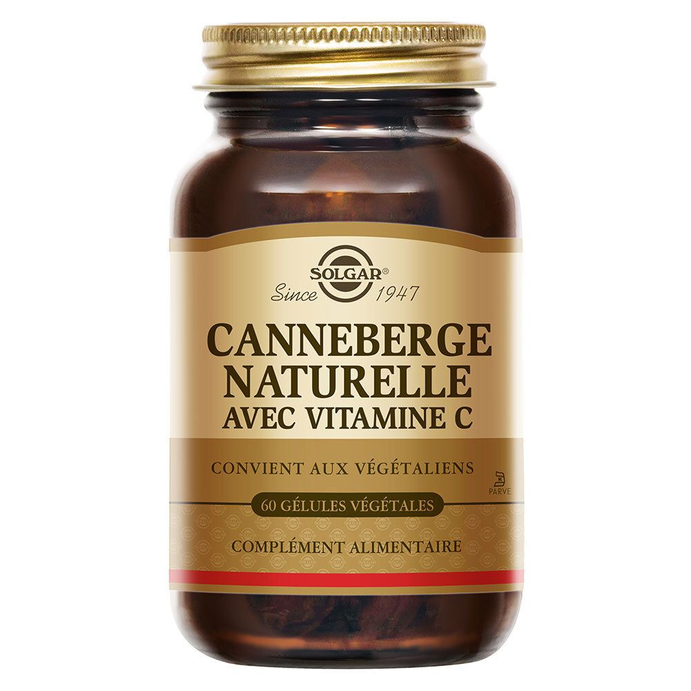 Solgar , Canneberge Naturelle, Avec Vitamine C, 60 Gélules Végétales - Image 2
