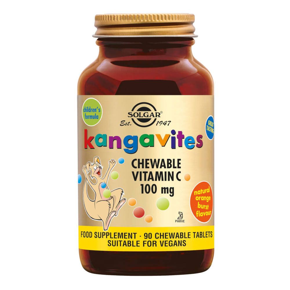 Solgar Kangavites Vitamin C 100 Mg Comprimés À Croquer Comprimé(S) À Croquer 90 Pc(S) Enfants - Image 1