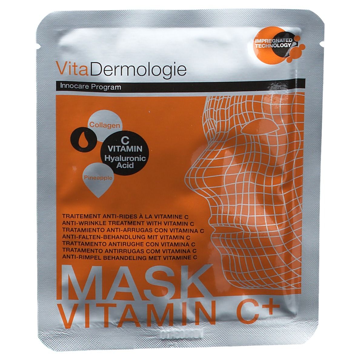 Vitadermologie Traitement Anti-Rides à la Vitamine C 1 pc(s) Masque(S) Pour Le Visage