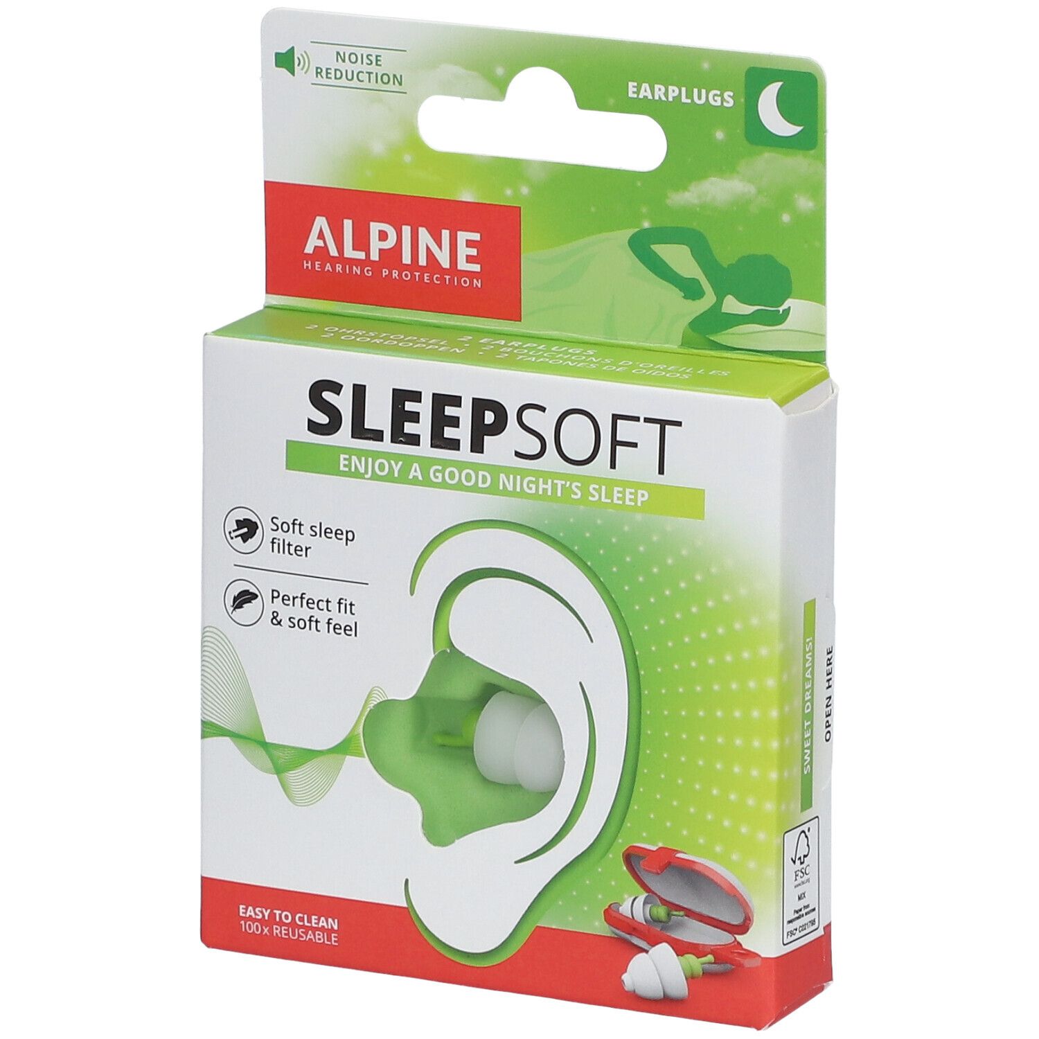Alpine SleepSoft Bouchon D'Oreille 1 pc(s) Bouchons D'Oreille