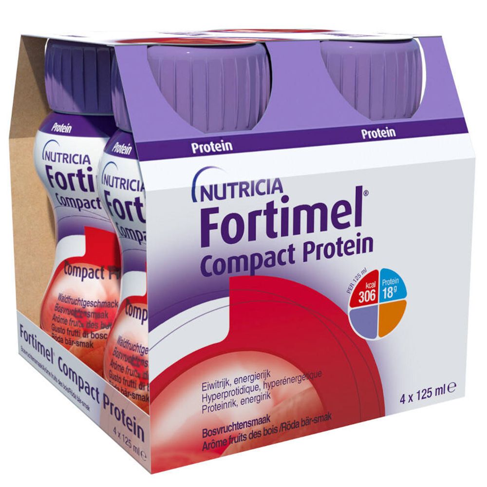Fortimel® Compact Protein Fruits Rouges 4x125 ml solution(s) buvable(s)