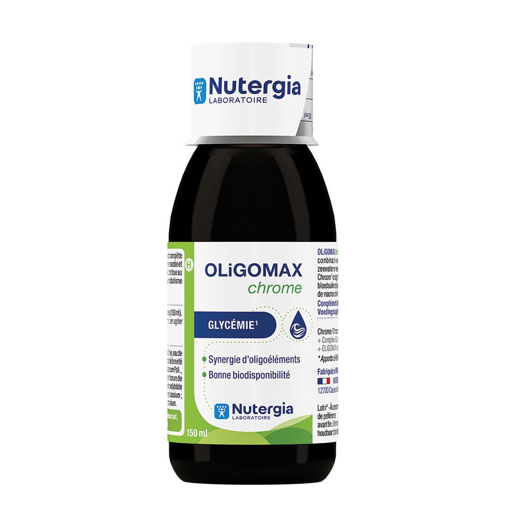 Nutergia Rouge Oligomax Chrome Glycémie 150Ml - Image 3