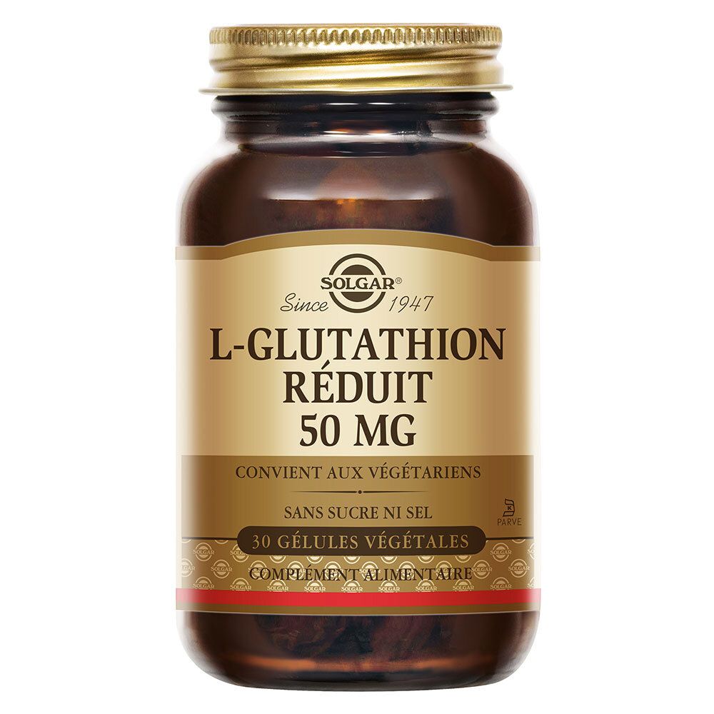Solgar L-Glutathion - Detox Antioxydant 30 Gélules Végétales Capsule(S) Pc(S)