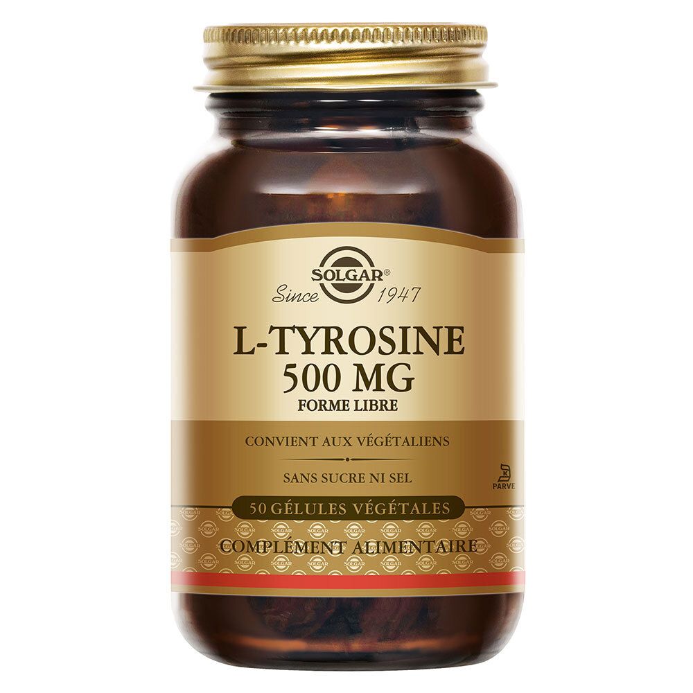 Solgar L-Tyrosine 500 Mg, 50 Gélules, - Image 4