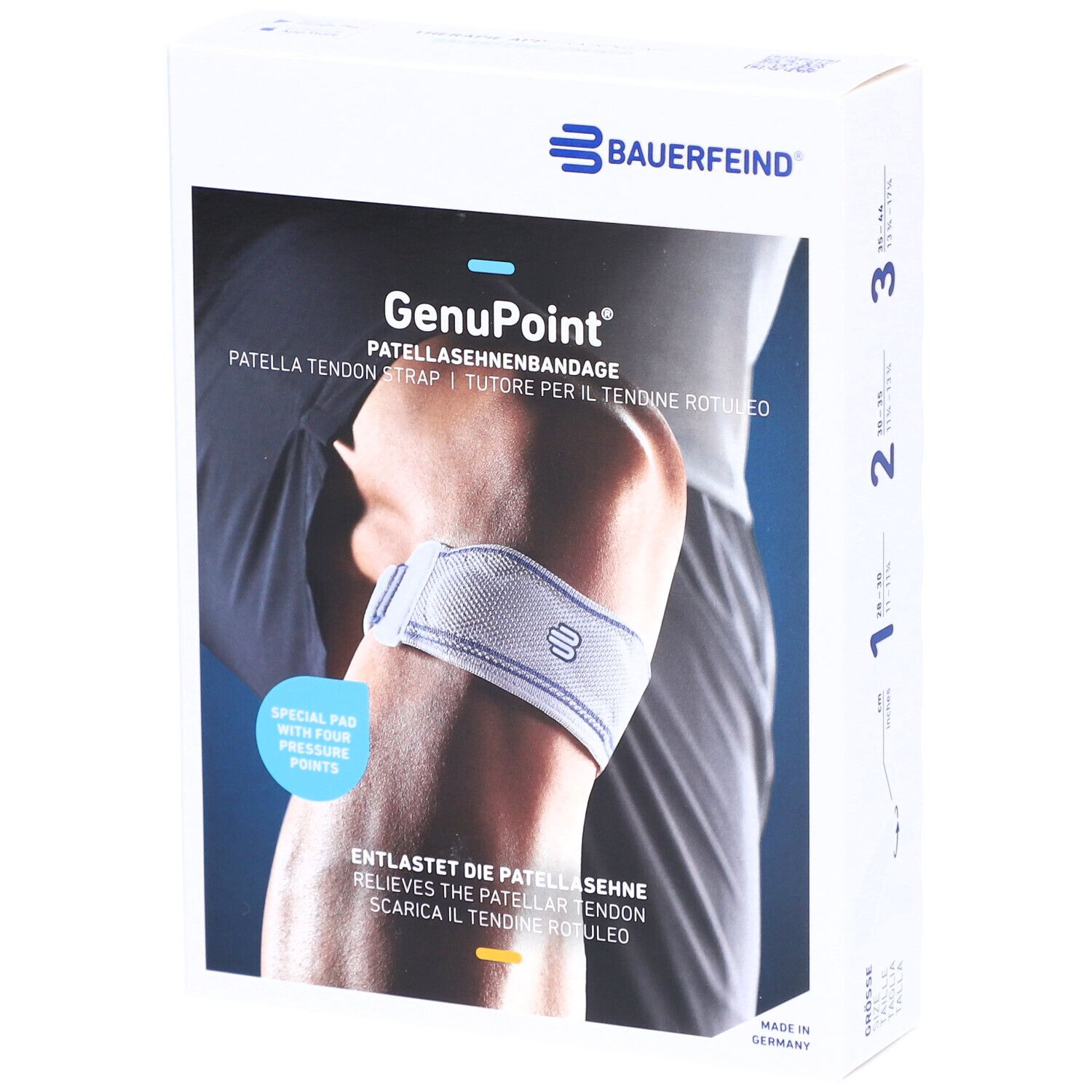 Bauerfeind GenuPoint Taille 3 Titane 1 pc(s) Serviette hygienique