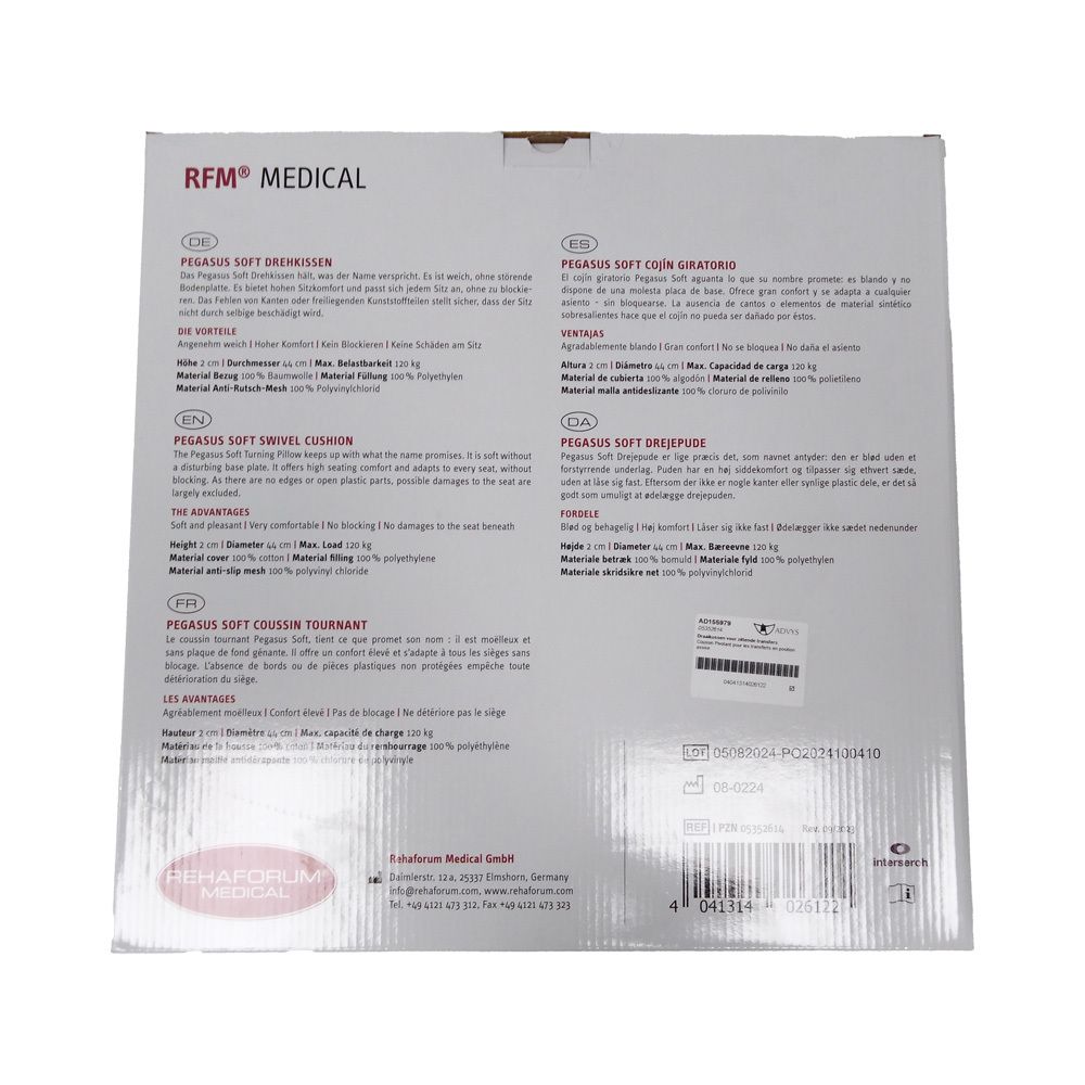 REHAFORUM Medical Coussin Pivotant Pegasus Soft 1 pc(s) Oreiller