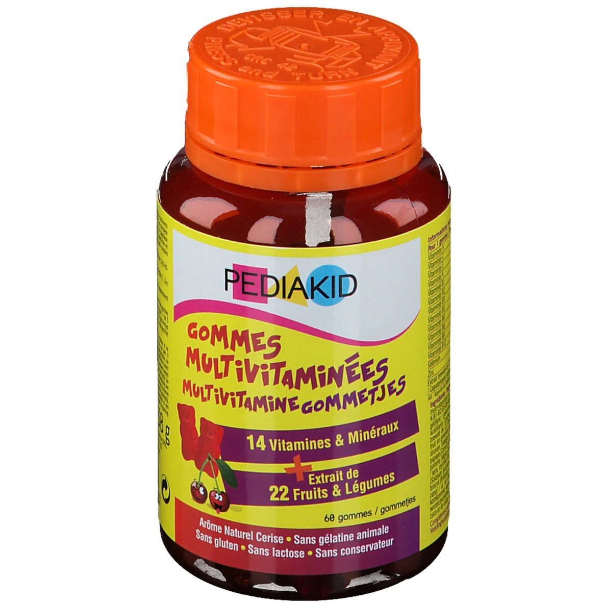 Pediakid Gommes Multivitaminées Gummies 60 Pc(S) Enfants