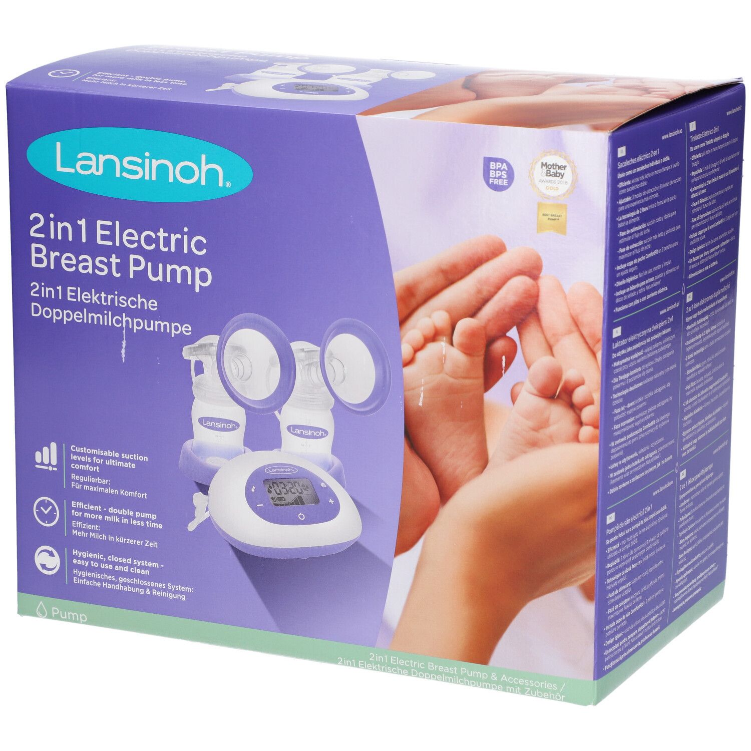 Lansinoh Tire-Lait Électrique Double 2-In-1 53065 Appareil 1 pc(s)