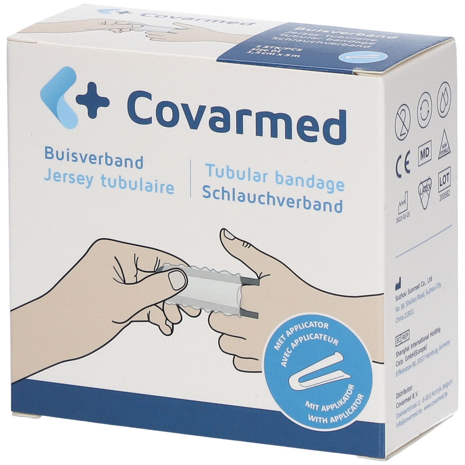 Covarmed Jersey Tubulaire + Appplicateur Bandage(S) 5 M