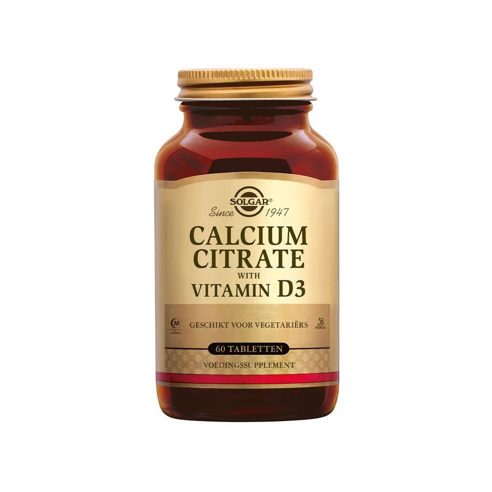 Solgar Calcium Citrate Avec Vitamine D-3 Comprimé(S) 60 Pc(S)