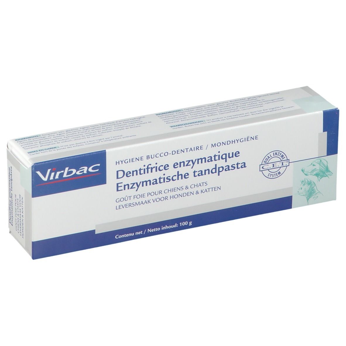 Virbac Enzymatic Dentifrice Enzymatique Goût Foie 100 g Dentifrice(S)
