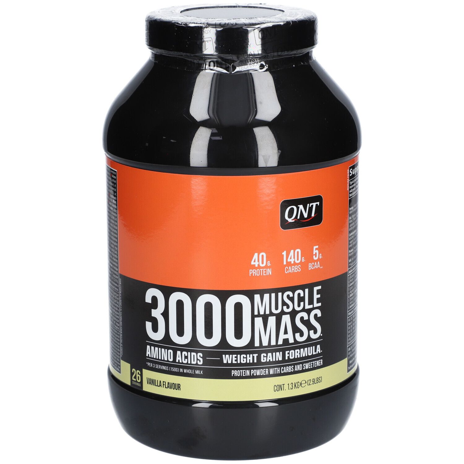 Qnt Muscle Mass 3000 Vanille Poudre 1,3 Kg Enfants