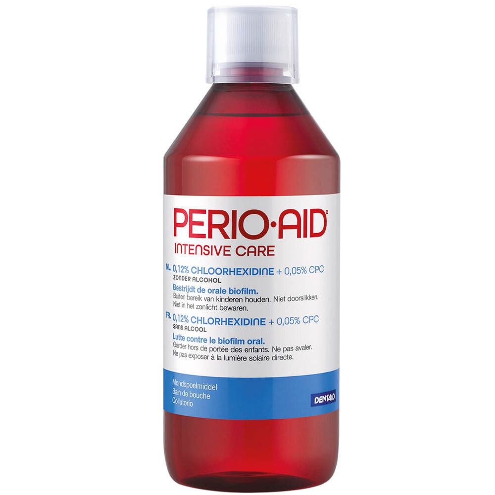 Perio-Aid Intensive Care Bain de Bouche 0.12% CHX et 0.05% CCP 500 ml Bain De Bouche
