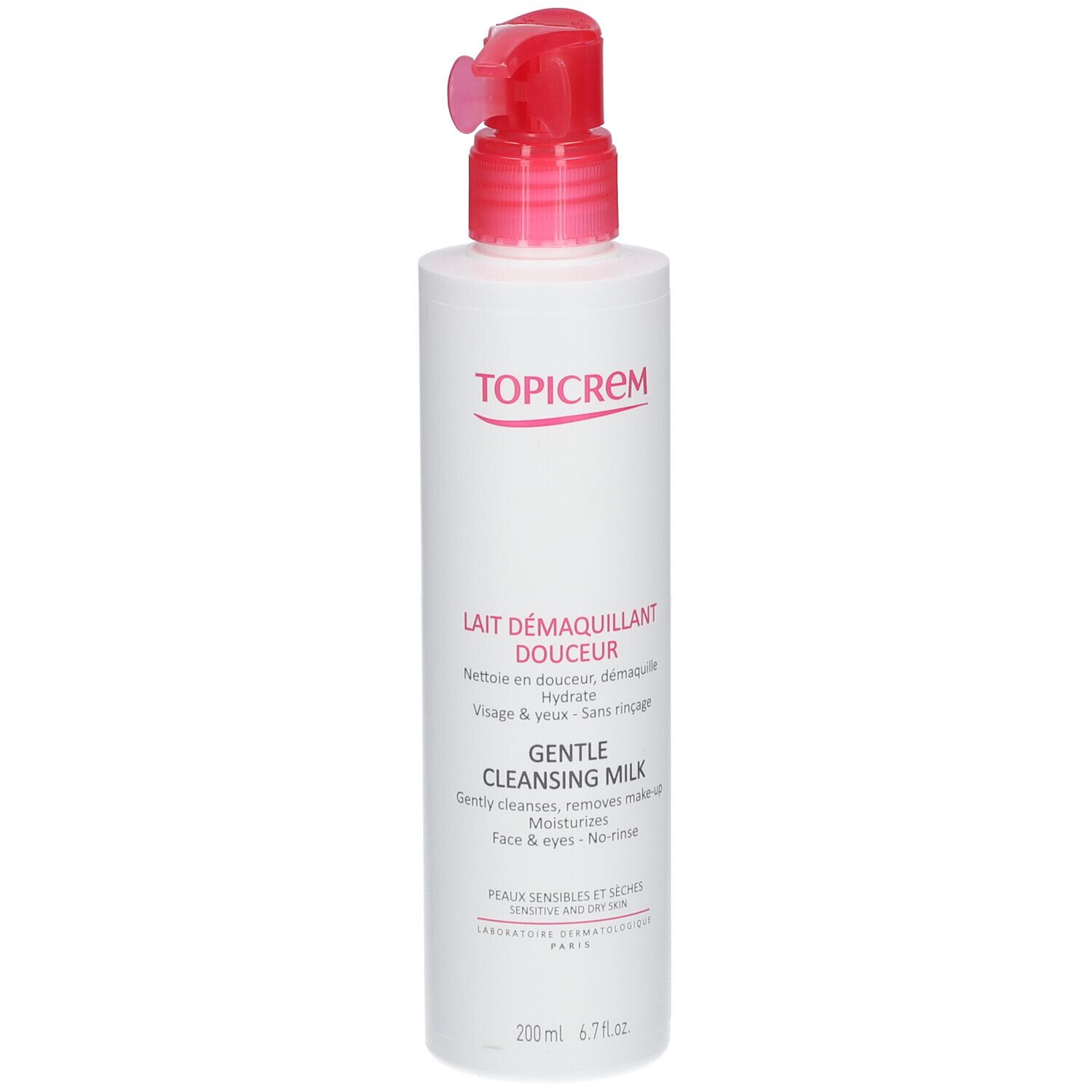 Topicrem Lait Démaquillant Douceur Peaux Sensibles 200 Ml