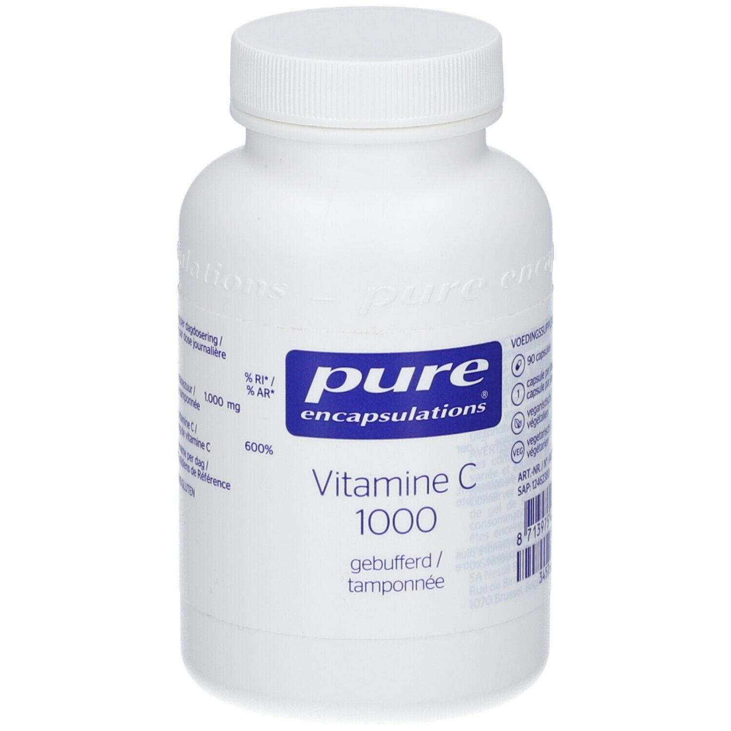 Pure Encapsulations Pure Encapsulations® Vitamine C 1000 Tamponnée Capsule(S) 90 Pc(S) Enfants - Image 1