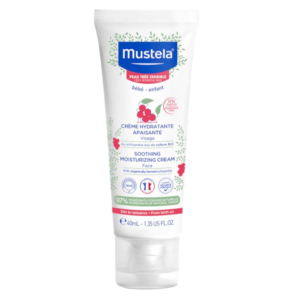 Mustela Crème Hydratante Apaisante - Peau Très Sensible 40 Ml Nourrisson