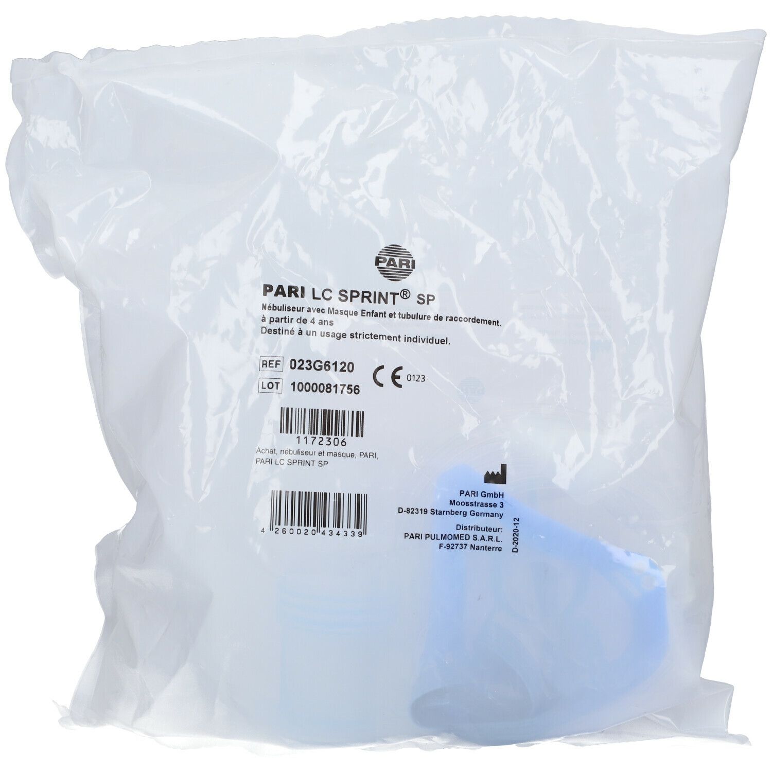 Pari LC Sprint SP Nébuliseur + Masque Enfant 1 set Set(S) pc(s)