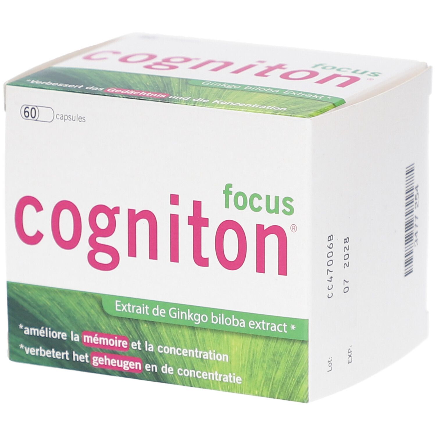 Cogniton Focus Mémoire & Concentration Capsule(S) 60 pc(s)