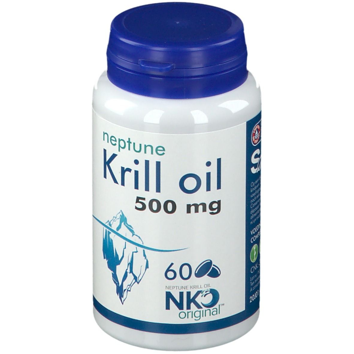 Soria Natural Neptune Krill Oil 500 mg 60 pc(s) Perle(S)
