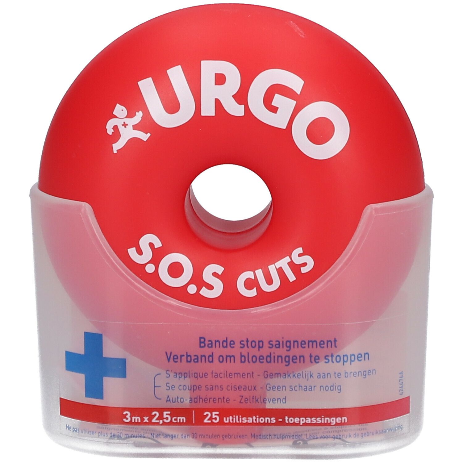 Urgo SOS Cuts Bande Stop Saignement 3 m x 2,5 cm 1 pc(s) Bandage(S)