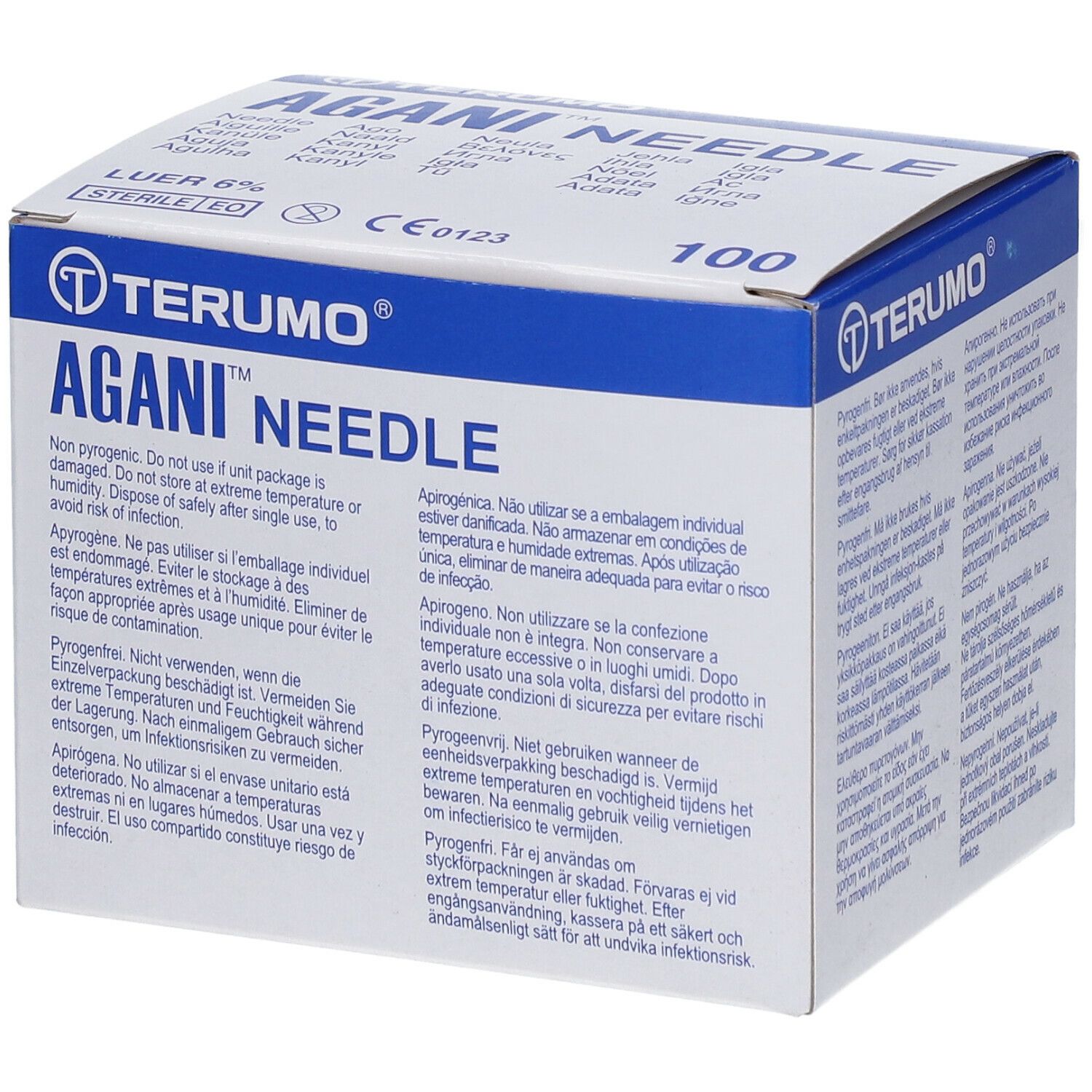 Terumo Agani™ 25g Ø 0.5mm - 16mm Canule 100 pc(s)