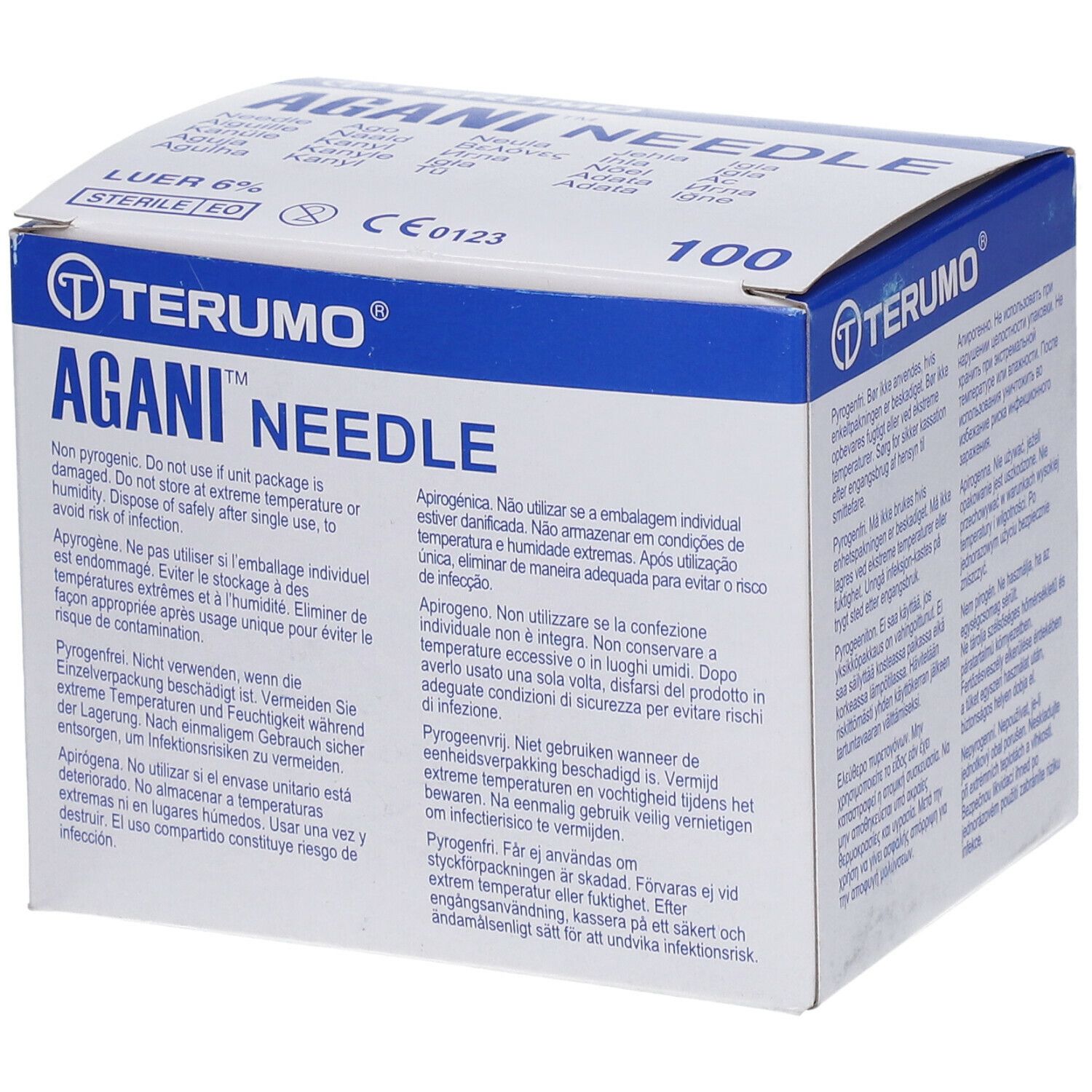 Terumo Agani™ 27g Ø 0.4mm - 19mm Canule 100 pc(s)