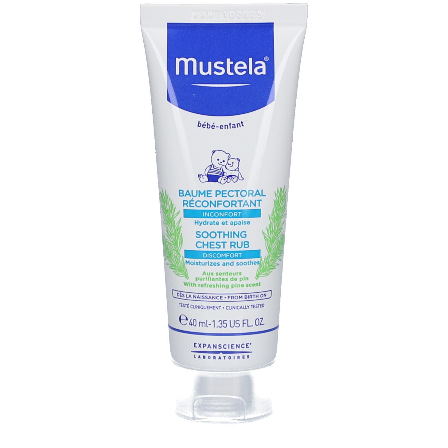 Mustela Baume Pectoral Réconfortant 40 Ml