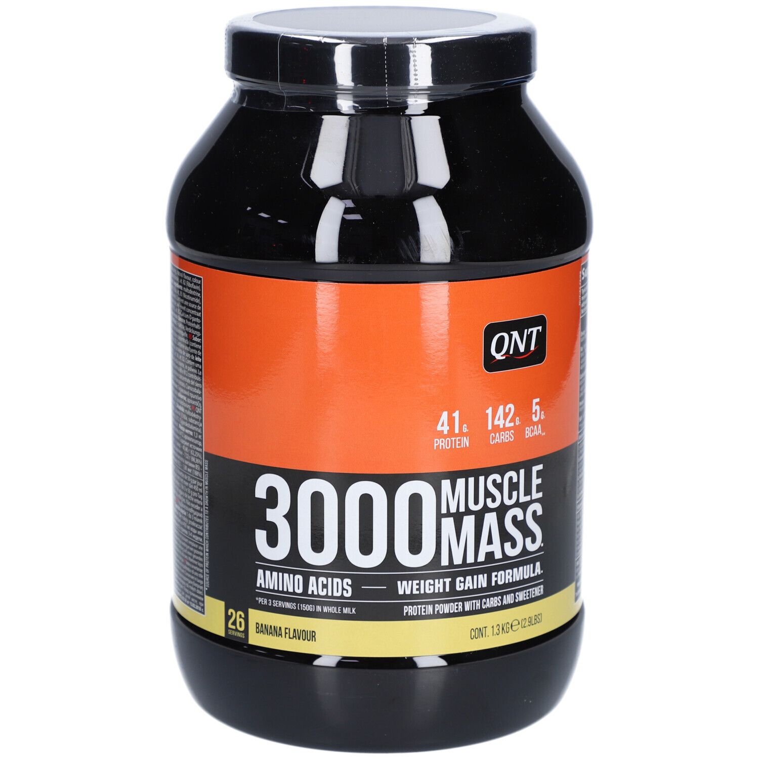 Qnt Gainer Protéinée À La Banane 3000 Noir 1300 G - Image 2