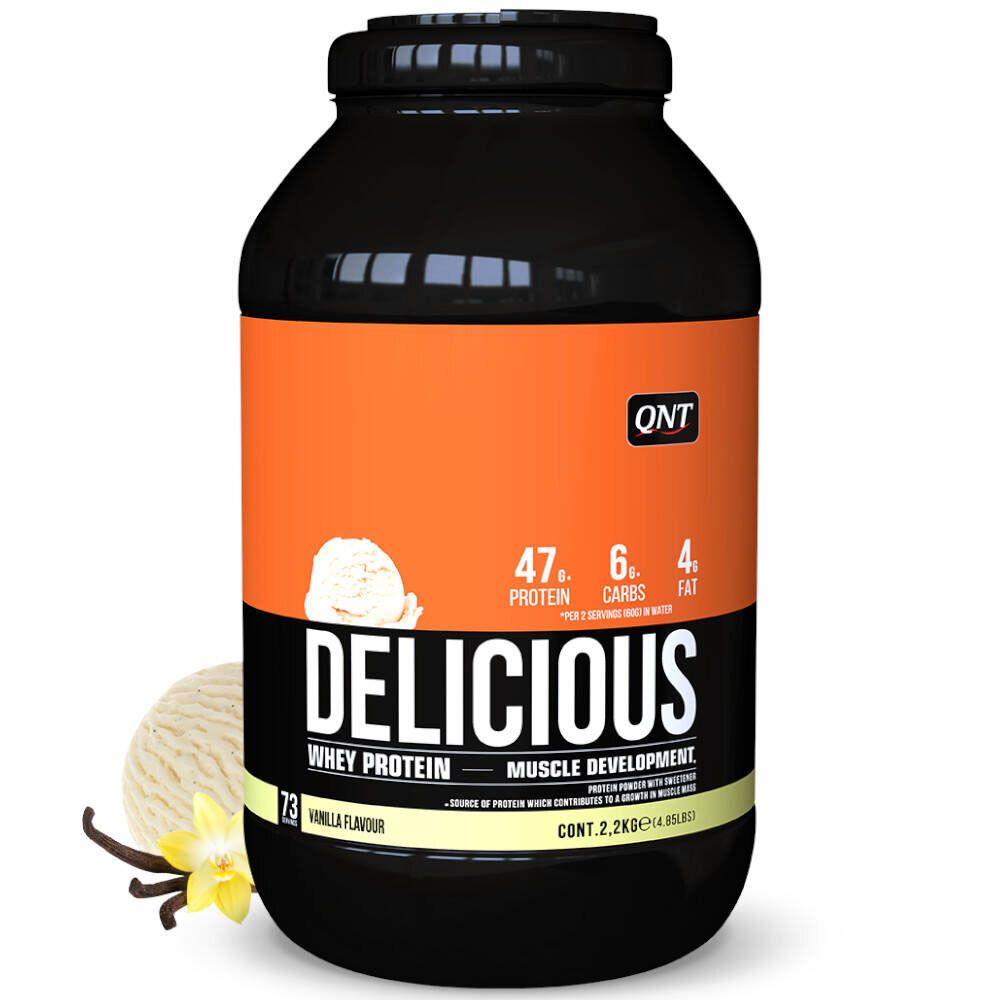 QNT Delicious Whey Protein Powder Vanille 2,2 kg Poudre