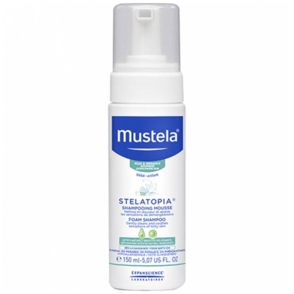 Mustela Mustela® Bébé Stelatopia® Shampooing Mousse Peau Atopique 150 Ml Nourrisson - Image 1