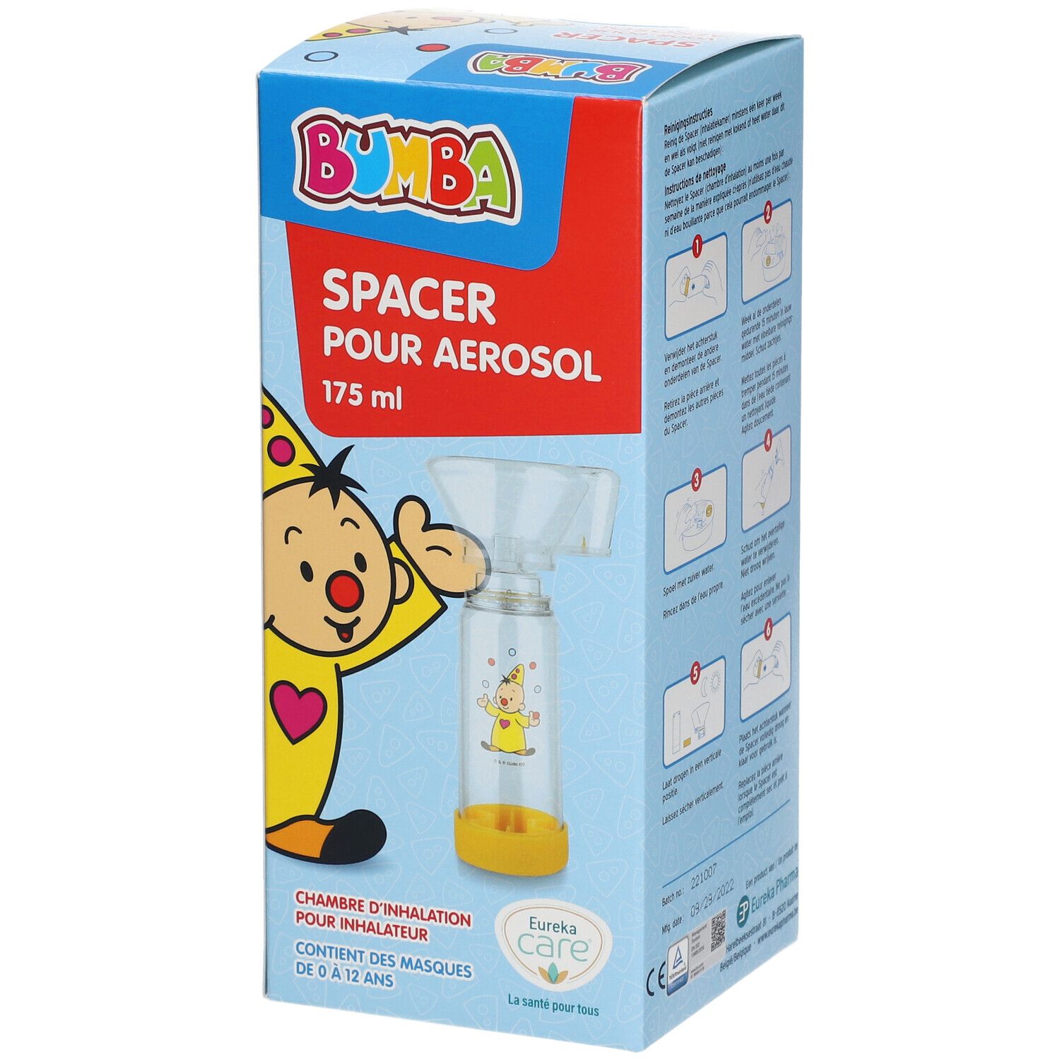 Chamber Spacer Bumba + Masque Bébé/Enfant Aérosol(S) 1 pc(s)