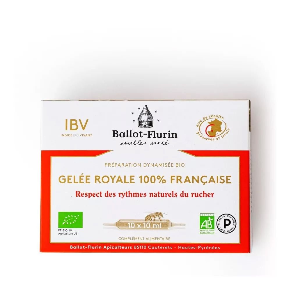 Ballot-Flurin Gelée Royale 100 % Française Ampoule(S) 10X10 Ml Enfants
