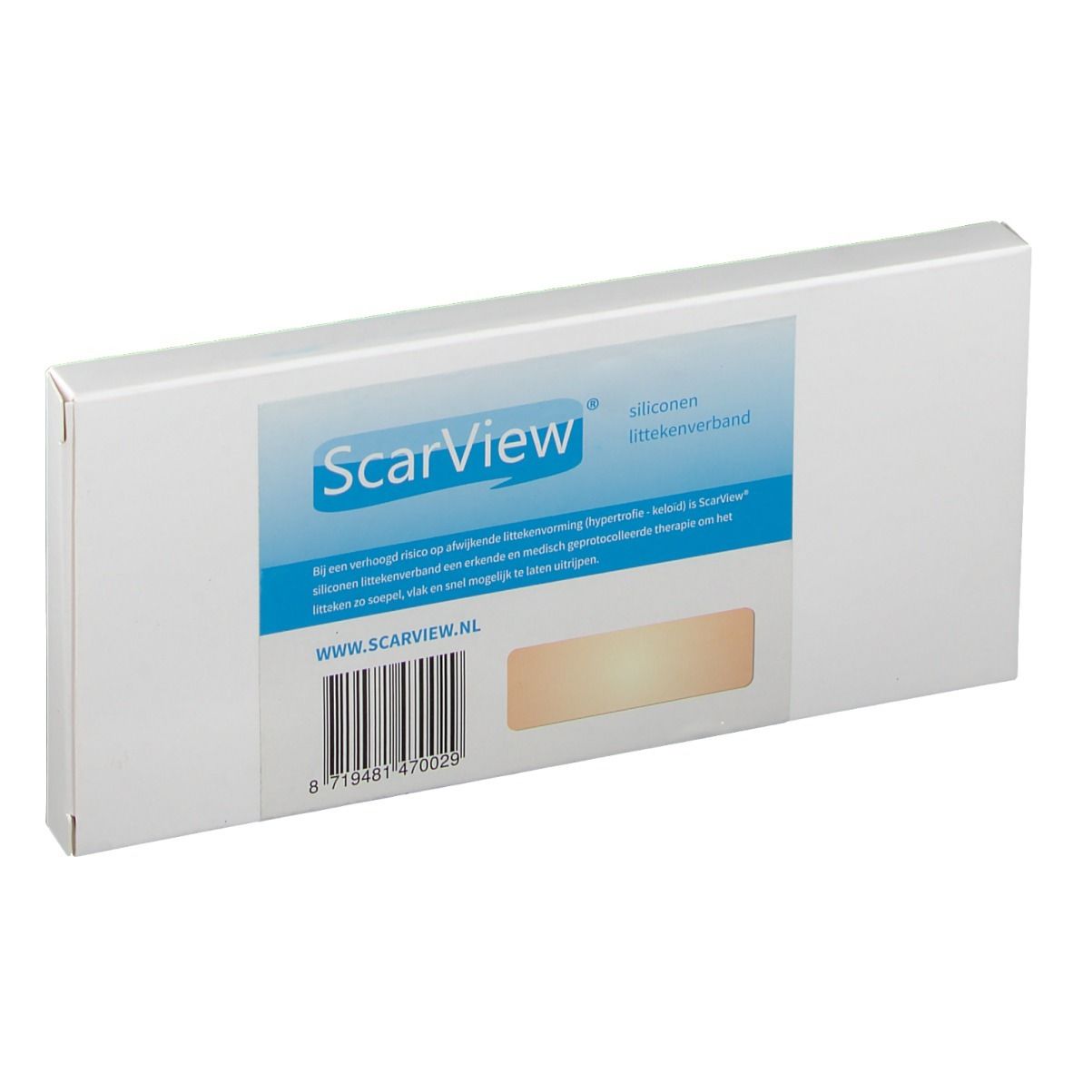 ScarView Pansement cicatriciel en silicone 2 pc(s) Pansement(S)