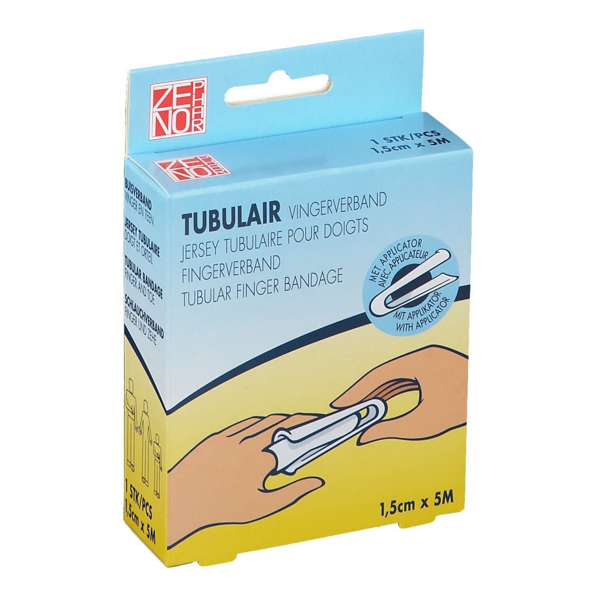 ZENO PHAR TUBULAIR avec applicateur 1,5 cm x 5 m 1 pc(s) Bandage(S)