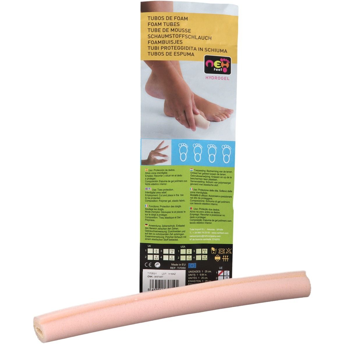 NEH Feet Tube de mousse Diamètre 1,5 cm Longueur 24,5 Bandage(S) 1 pc(s)