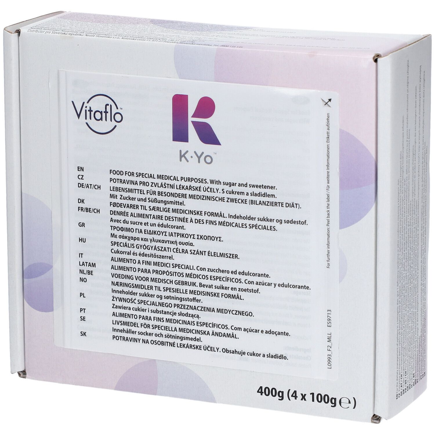 VITAFLO K Yo Arôme Chocolat Sachet(S) 4x100 g