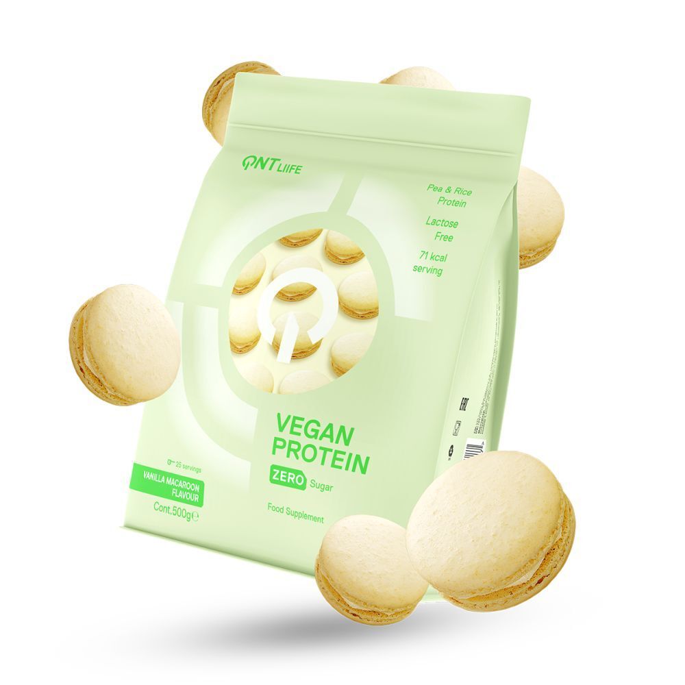 Qnt Vegan Protein Macaron Vanille Poudre 500 G Enfants